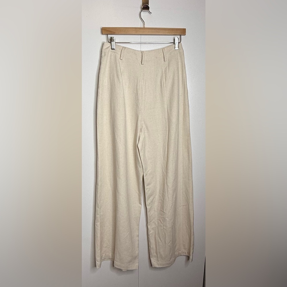 Commense Linen Blends Casual Pants Set Khaki Small NWT - Picture 8 of 16